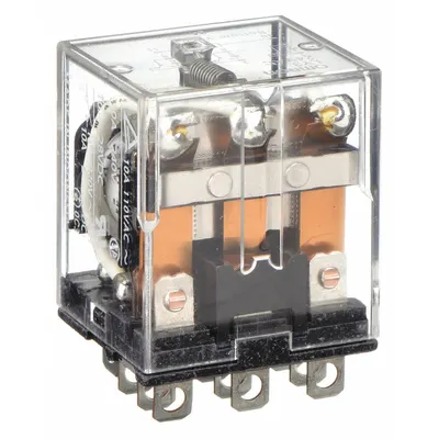 OMRON General Purpose Relay: Socket Mounted, 10 A Current Rating, 24V AC, 3PDT - Socket-Mounted Relays