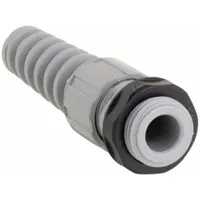 Liquid Tight Cord Connector with Strain Relief: Straight, Nylon, 1/2 in MNPT, 0.31 in to 0.38 in (MPN HJ1041G)