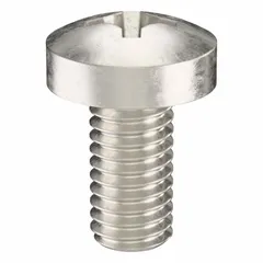 M6x1.00 thread, 12 mm length, 18-8 stainless steel, plain finish, pan head, Phillips drive with #3 drive size. Supplied in a 25-pack. Used in industrial assembly and maintenance for fastening components where a low-profile, rounded head is required, such as in machinery, electrical enclosures, and equipment.