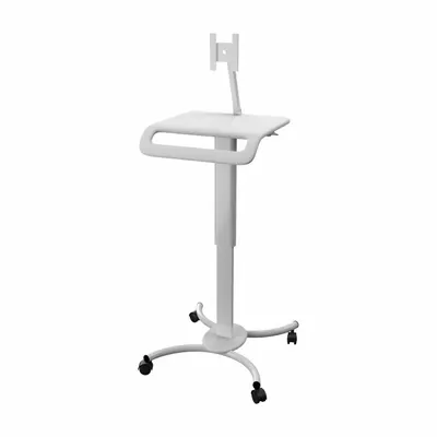 CTA DIGITAL QPAD-HRSW Mobile Medical Computer Cart, 52 in Height, 1 Shelf - Mobile Medical Computer Carts