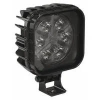 J.W. SPEAKER Vehicle Work Light: Square, Flood, LED, Bolt, DT04-2P Connector, Surface Mount, Black (MPN 832)