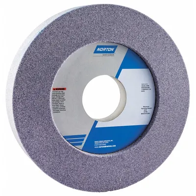 NORTON Type 7 Recessed Grinding Wheel, 12" x 2" x 3", 32A46-JVBE - Grinding Wheels for Moderate-to-Heavy Grinding of Tool Steels