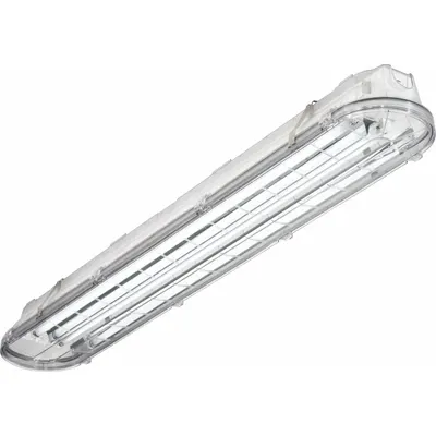 LITHONIA LIGHTING Linear Garage Light: LED, 6,000 lm, 5000K, 49 W Fixture Watt, 120 to 277V AC - LED Linear Parking Garage & Canopy Lights