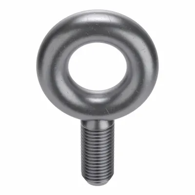 KEN FORGING Machinery Eye Bolt: Without Shoulder, Steel, Plain, 3 3/4 in Thread Lg - Machinery Eye Bolts without Shoulder