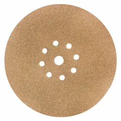 These 9-inch drywall sanding discs feature 150 grit aluminum oxide grain on a coated open paper backing. The hook-and-loop attachment enables quick disc changes on compatible drywall sanders. Suitable for smoothing joint compound and preparing drywall surfaces for painting or texturing.