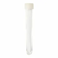 Polystyrene Culture Tube, 8 mL, Natural, Round Bottom, with Cap