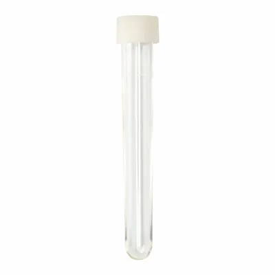 OEM Polystyrene Culture Tube, 8 mL, Natural, Round Bottom, with Cap - Plastic Culture Tubes