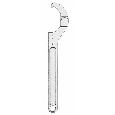 FACOM Hook Spanner Wrench: 80 mm to 120 mm, 13 1/2 in Overall Lg, 3/8 in Hook Thick - Adjustable-Hook Spanner Wrenches