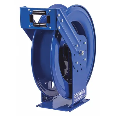 COXREELS Spring Return Hose Reel: 75 ft (3/8 in I.D.), 4,000 psi Max Op Pressure - Truck-Mounted Grease Spring-Return Hose Reels