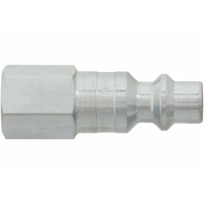 PARKER Quick Connect Hose Coupling: 1/4 in Body Size, 1/8 in Hose Fitting Size - Industrial Interchange Steel Quick-Connect Air Coupling Plugs