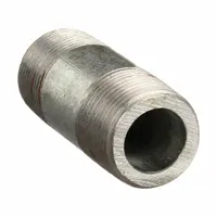 Pipe Nipple: 1 1/2 in Nominal Pipe Size, 3 in Lg, Schedule 160, Galvanized Steel, Seamless (MPN 87804)