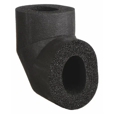 K-FLEX USA Pipe Fitting Insulation: 90° Elbow, 3/4 in Thick, 3 1/2 in ID, Buna-N Rubber/PVC - Buna-N/PVC Elbow Insulation