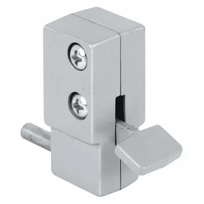 PRIME-LINE Sliding Door Lock, 7/8 in Lg x 7/8 in Wd x 2 in Ht, U 9877 - Locks for Sliding Doors