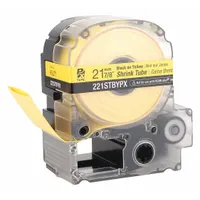 Sleeve Label: 7/8 in x 7/8 in, Polyolefin, Yellow (Matte), For 0 AWG to 1 AWG Wire Gauge (MPN 48GE98)