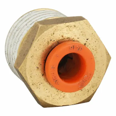 SMC KQ2H05-02AS Push-to-Connect x BSPT Adapter - Polybutylene & Brass Tube Fittings