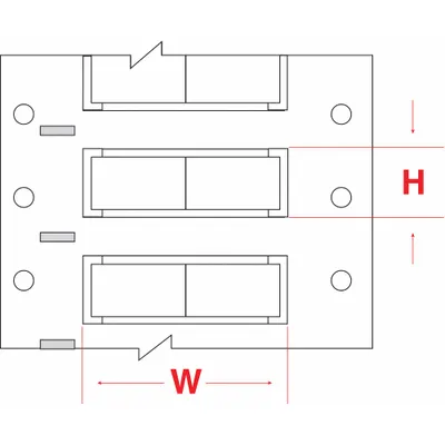 BRADY Sleeve Label: 1/8 in x 1 in, Polyolefin, White (Matte) - Brady Precut Sleeve Label Rolls