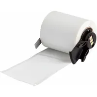 Pre-Cut Label Stock Roll: Tamper Indicating, 1 29/32 in x 3 in, 3 in x 1 29/32 in, White (Matte) (MPN M6-37-351)