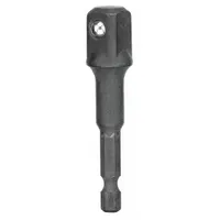 DEWALT Hex Drive Socket Adapter: 1/4 in Input Drive Size, Black Oxide, Square, Male, 25 PK (MPN DW2547IRB)