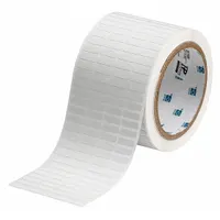 Wraparound Label: 3/16 in x 21/32 in, Polyvinyl Fluoride, Black on White (MPN THT-14-437-10)