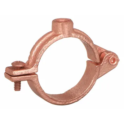 NVENT CADDY Split-Ring Hanger: Swivel Loop, Copper-Plated Cast Iron - Standard Split-Ring Hangers for Tube & Pipe
