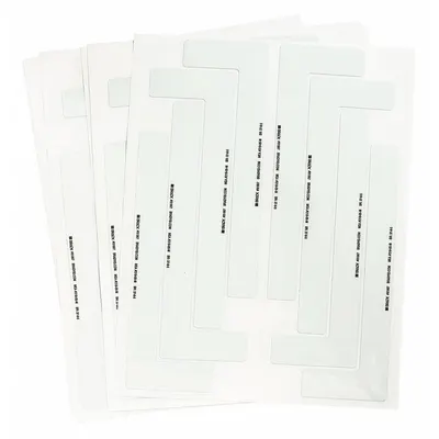 BRADY Floor Marking Tape: L, Solid, White, No Legend, 3 in x 9 in, 9.4 mil Tape Thick - L-Shaped Floor Marking Tape