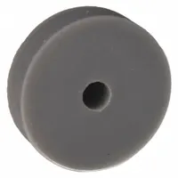This door-mounted standard door stop prevents doors from opening too far or damaging walls. With a 1/2 in overall height and gray finish, it is suitable for use in industrial, warehouse, and commercial settings where door control is required