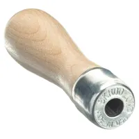 File Handle: Threaded Insert, Wood, Screw-On, 4 1/2 in Overall Lg, For 8 in File Lg (MPN 73992700)