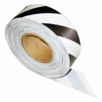 DISASTER MANAGEMENT SYSTEMS Triage Tape: Black/White, (1) 300 ft Ribbon Roll, 1 in Overall Wd (MPN DMS 05792)