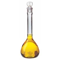 KIMBLE Volumetric Flask: 50 mL, Colorless, Conical, A, +/-0.05 mL, Includes Closure (MPN 28014-50)