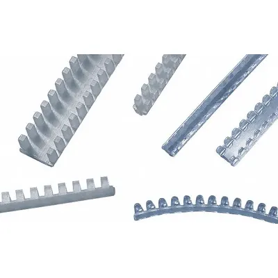 PANDUIT Grommet Edging: Nylon 6/6, Natural, 0.22 in Wd, 0.16 in Dp, 0.13 in Max. Panel Thick - Slotted Grommet Edging