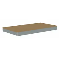 TENNSCO Shelf: 48 in x 24 in, 2,500 lb Load Capacity, Particleboard, Gray, Shelf (MPN ZLCS-4824D)