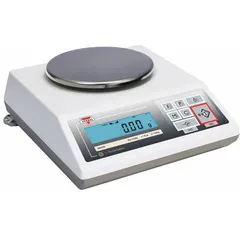 This precision lab balance offers a 2200 g capacity with 0.01 g readability and an LCD display. It supports multiple weighing units including carats, grams, grains, kilograms, pounds, ounces, troy ounces, and pennyweight. Suitable for laboratory weighing, jewelry, and industrial quality control applications.