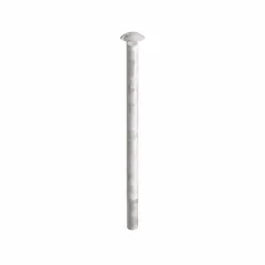 Square neck carriage bolt made from Grade 2 steel with a 1/2"-13 thread and 9-inch length. The square neck prevents rotation during tightening, making it suitable for fastening metal to wood or metal to metal in construction and assembly applications. Sold in a pack of 5.