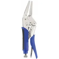 Locking Plier: Long Nose, Quick Release, 2 in Max Jaw Opening, 6 in Overall Lg, 1 3/4 in Jaw Lg