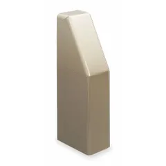 Steel left hand solid end cap in beige finish for hydronic baseboard heater trim and finishing. Measures 3 in x 20 in x 5-5/16 in. Used to cap the end of baseboard heater enclosures, providing a clean appearance and preventing air circulation behind the heater.