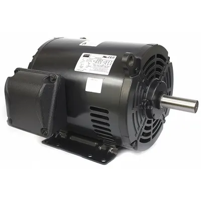 Dayton General Purpose Motor: Rigid Base Mount, Open Drip Proof, 3 hp, 230/460V AC - Rigid Base 3-Phase General Purpose AC Motors