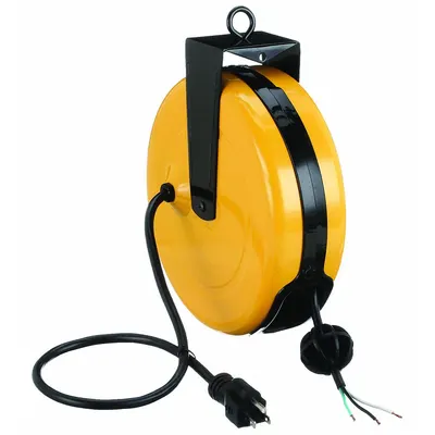 OEM Extension Cord Reel: Ratchet Lock - Hardwired Self-Retracting Cord Reels