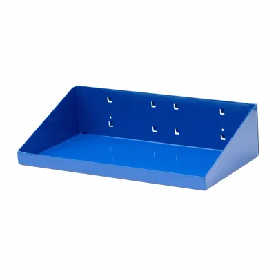 TRITON PRODUCTS Pegboard Shelf: For Square Pegboard Hole Shape, 12 in x 6 in x 3 in, Steel - Shelves for Square-Hole Pegboard