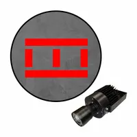 VISUAL WORKPLACE INC. Virtual Safety LED Walkway: Virtual Safety LED Walkway, Stripe with Lines (MPN 66-3139-623EXT-PS154)