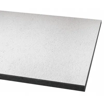 ARMSTRONG Ceiling Tile: 605C, Ceramaguard, 24 in x 48 in, Square Lay-In, 15/16 in Grid Size - Sag- & Mold-Resistant Tiles for High Humidity