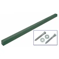 Sign Post: Square Sign Post, Plastic, 8 ft Sign Post Lg, 3 1/2 in Sign Post Wd, Green, Unfinished (MPN UVMCSP-WOODGRN)