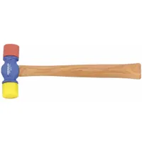 Soft Face Hammer: Nylon, 12 oz Head Wt, 1 3/8 in Tip Dia, 12 1/2 in Overall Lg, Replaceable Tips (MPN SF12)