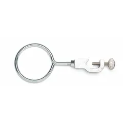 Dual Adjust Clamp with Support Ring, Aluminum/Steel, 9 in Overall Length, 1 Prong, H-18335