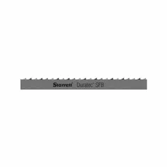 Carbon steel band saw blade with Duratec SFB design for cutting non-ferrous metals and wood. Length 16 ft 2 in, tooth pitch 14. Suitable for fabrication and woodworking applications.