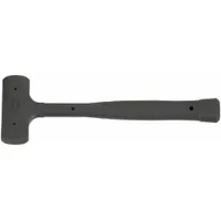 Dead Blow Hammer: Steel Handle, 14 oz Head Wt, 1 in Hammer Face Dia, 10 in Overall Lg, Rubber (MPN 5MX32)