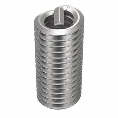 Free-running helical insert with tang drive, made from 18-8 stainless steel. Provides a #8-32 internal thread for repairing or reinforcing threads in metal components. Includes dry film lubricant. Supplied in a 100-piece pack.