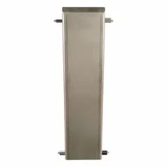 This filler plate is designed for use with 700aks/700rks and Type29800 case sealing machines. With an overall length of 18 1/4 inches, it serves as a mounting surface or gap filler in packaging line equipment. Compatible with Type29800 models.