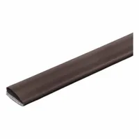 LORIENT Fire and Smoke Seal: Bulb, Self-Adhesive Mounting, Std, Elastomeric/Graphite/PVC, Brown (MPN ES994B-17)