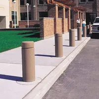 Decorative Bollard: Round Shape, Gray, 30 in Overall Ht, 12 in Overall Lg, 12 in Overall Wd (MPN TF6010W22)