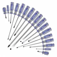 WESTWARD Magnetized Tip Screwdriver Set: 11-20 Pieces, 17 Pieces, Phillips/Slotted Tip (MPN 401L76)